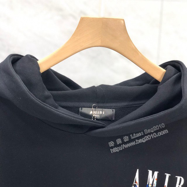 Ami專櫃2023FW新款刺繡印花連帽衛衣恤 男女同款 tzy3110